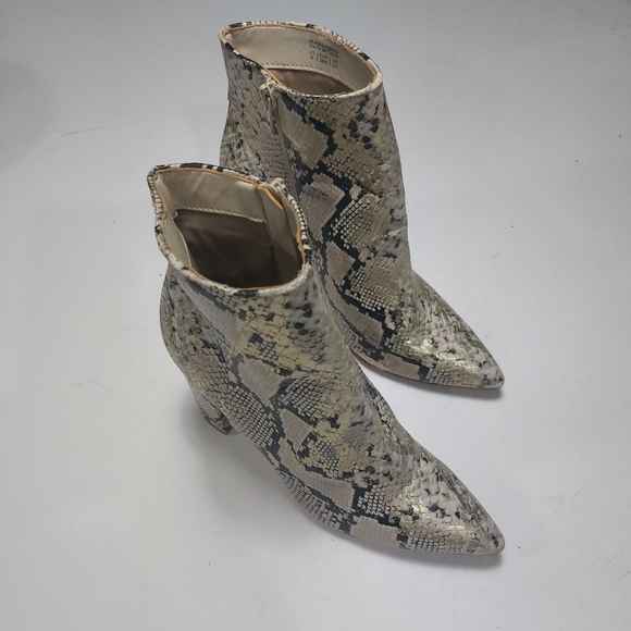 ALDO Snake Skin Print Bootie Size 8M - Picture 5 of 14